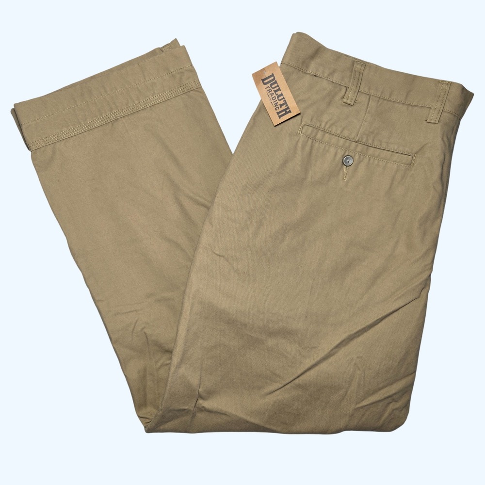 NEW Duluth Trading Co Ballroom Khaki Pants Camel Mens 44x30 53715 Work Chinos